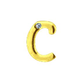 Letras Para Personalização Dourada (HA180D) - C - Loja Seduzir - Sex Shop e Lingerie Sensual em BH
