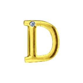 Letras Para Personalização Dourada (HA180D) - D - Loja Seduzir - Sex Shop e Lingerie Sensual em BH
