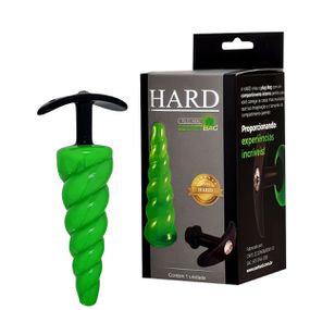 Plug de Plástico Secret Bag (HA195) - Verde Neon - Loja Seduzir - Sex Shop e Lingerie Sensual em BH