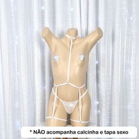 Cinta Liga Com Strapy (LG002) - Branco - lojaSeduzir.com.br Sex Shop e Lingerie Sensual em BH