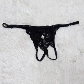 *Calcinha Pingente Pérola (MCA0411) - Preto - lojaSeduzir.com.br Sex Shop e Lingerie Sensual em BH
