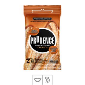 *Preservativo Prudence Cores e Sabores 3un (ST128) - Churro... - Loja Seduzir - Sex Shop e Lingerie Sensual em BH