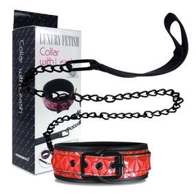 *Coleira Luxury Fetish VP (SM006-ST208) - Vermelho - lojaSeduzir.com.br Sex Shop e Lingerie Sensual em BH