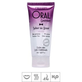 Gel Comestível Oral Gourmet Hot 45g (ST494) - Vinho c/ Leite... - Loja Seduzir - Sex Shop e Lingerie Sensual em BH