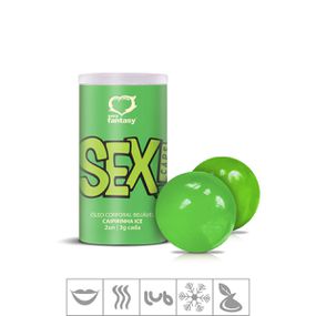 Bolinha Funcional Beijável Ice Sex! Caps 2un (ST671) - Cai... - Loja Seduzir - Sex Shop e Lingerie Sensual em BH