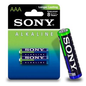 Pilha Palito AAA Alcalina 2un Sony (17010) - Padrão - Pura audácia - Sex Shop online discreta em BH