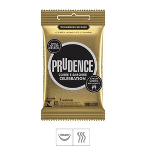 *Preservativo Prudence Celebration 3un (14757) - Vinho Espu... - Pura audácia - Sex Shop online discreta em BH