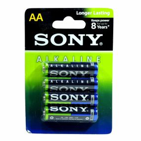 Pilha Pequena AA Alcalina 4un Sony (17267) - Padrão - Pura audácia - Sex Shop online discreta em BH