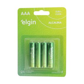 Pilha Palito AAA Alcalina 4un Elgin Energy (17416) - Padrão - Pura audácia - Sex Shop online discreta em BH