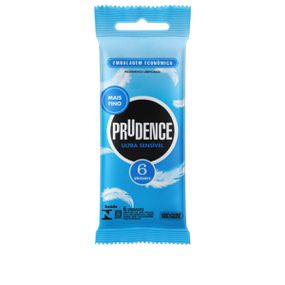 Preservativo Prudence Ultra Sensível 6un (17452) - Padrão - Pura audácia - Sex Shop online discreta em BH