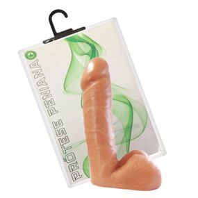 Prótese 15x12cm Com Escroto GS (17825-M02301) - Bege - Pura audácia Sex Shop discreta em BH