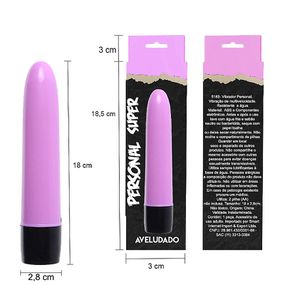 *Vibrador Personal Toque Aveludado 15x9cm SI (5183) - Rosa - Pura audácia Sex Shop discreta em BH