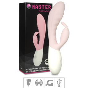 *Vibrador Com Estimulador Master Flirtation SI (5575) - Rosa - Pura audácia - Sex Shop online discreta em BH