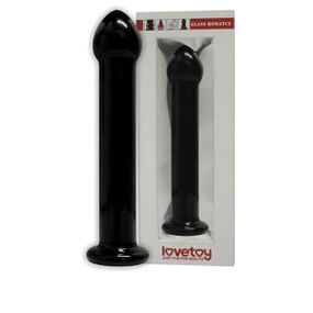 *Plug em Vidro Liso Love Toy 15cm SI (5700) - Preto - Pura audácia - Sex Shop online discreta em BH