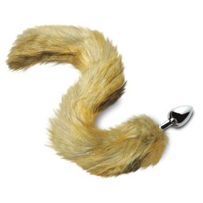 Plug de Metal P Com Rabo de Raposa SI (5861) - Cromado - Pura audácia Sex Shop discreta em BH