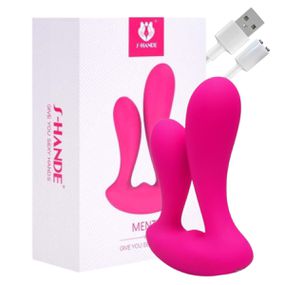 Plug Silicone Duplo Com Vibro Mento SI - (6688) - Rosa - Pura audácia Sex Shop discreta em BH