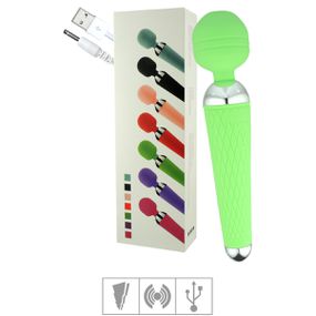 Massageador Recarregável Varinha Mágica SI (7475) - Verde... - Pura audácia - Sex Shop online discreta em BH