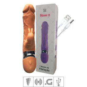 Vibrador Formato De Prótese Sime 2 SI - (7482) - Bege - Pura audácia Sex Shop discreta em BH