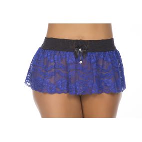 Saia Priscila (PS8039) - Azul C/ Preto - Pura audácia Sex Shop discreta em BH