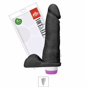 Prótese 17x16cm Com Vibro e Escroto (ADAO20) - Preto - Pura audácia - Sex Shop online discreta em BH