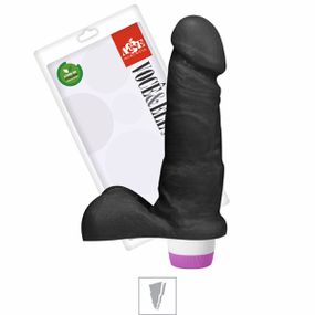 Prótese 14x14cm Com Vibro e Escroto (ADAO21) - Preto - Pura audácia - Sex Shop online discreta em BH