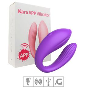 Vibrador Para Casal Via APP Kara VP (CD046) - Roxo - Pura audácia Sex Shop discreta em BH