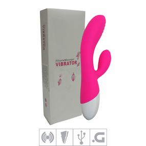 *Vibrador Com Saliências Recarregável VP (DB041) - Rosa - Pura audácia - Sex Shop online discreta em BH