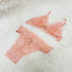 Conjunto Renda (DR4520) - Rosa - Pura audácia - Sex Shop online discreta em BH