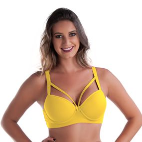 *Soutien Duanip Com Bojo e Alça Dupla (DU796) - Amarelo - Pura audácia - Sex Shop online discreta em BH