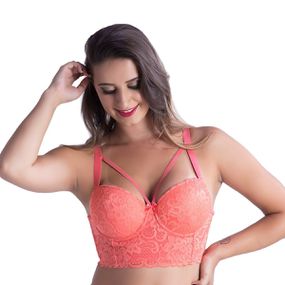 *Soutien Duanip Com Bojo e Alça Dupla (DU830) - Coral - Pura audácia - Sex Shop online discreta em BH