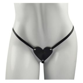 *Calcinha Coração Dominatrixxx (DX1400) - Preto - Pura audácia - Sex Shop online discreta em BH