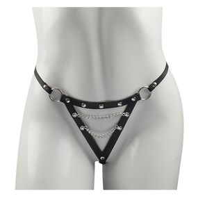 *Calcinha Dominadora Com Corrente Diagonal Dominatrixxx (DX1... - Pura audácia - Sex Shop online discreta em BH