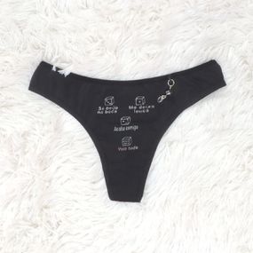 *Calcinha Exibida (EB125) - Preto - Pura audácia Sex Shop discreta em BH