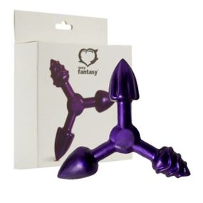 Plug Anal Triplo (EL011) - Roxo - Pura audácia Sex Shop discreta em BH