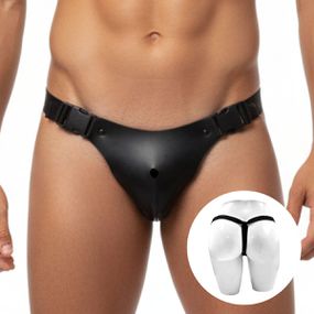 *Cinta Para Prótese Com Furo Para Pino GS (GS1096) - Preta - Pura audácia Sex Shop discreta em BH