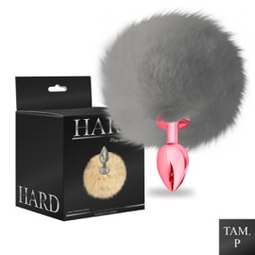 Plug Metálico PomPom Médio Hard (HA115) - Vermelho - Pura audácia - Sex Shop online discreta em BH