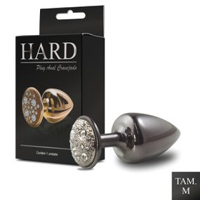 Plug de Metal M Com Pedras Cravejadas em Strass Hard (HA135)... - Pura audácia - Sex Shop online discreta em BH