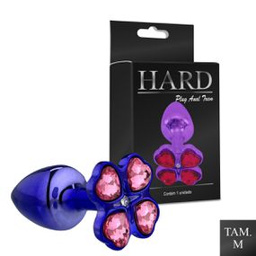 Plug de Metal M Com Pedra Variadas Trevo (HA139) - Lilás - Pura audácia Sex Shop discreta em BH