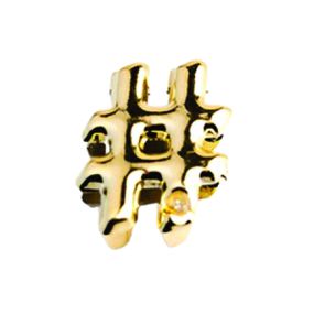 Separador de Palavras Formato de Hashtag (HA180#). - Dourado - Pura audácia Sex Shop discreta em BH