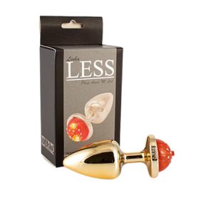 Plug Less M Com Led (HA183) - Dourado - Pura audácia - Sex Shop online discreta em BH