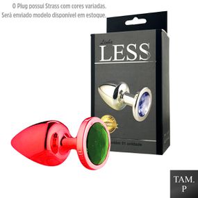 Plug de Plástico P Com Pedras Variadas (HA191) - Vermelho - Pura audácia Sex Shop discreta em BH