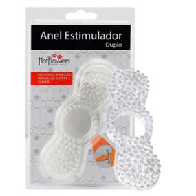 Anel Peniano Estimulador Duplo (HZ321T) - Translúcido - Pura audácia Sex Shop discreta em BH