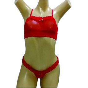 Conjunto Segredo (ID1086) - Vermelho - Pura audácia Sex Shop discreta em BH