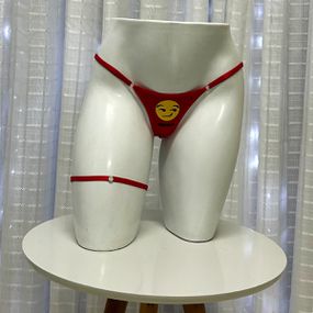 Calcinha Emoji Vermelha Íntima Delas (ID1092V) - Safada - Pura audácia Sex Shop discreta em BH