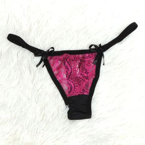 *Calcinha Aline (MAR0103) - Rosa c/ preto - Pura audácia - Sex Shop online discreta em BH