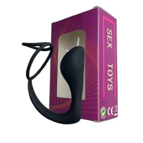 Plug Anal Com Anel Peniano (MPA1202) - Preto - Pura audácia Sex Shop discreta em BH