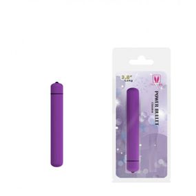 *Cápsula Vibratória Power Bullet 9,5cm VP (MV008) - Roxo - Pura audácia - Sex Shop online discreta em BH