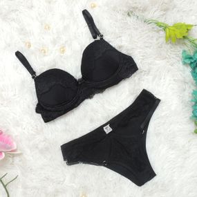 *Conjunto Bella (OD004) - Preto - Pura audácia Sex Shop discreta em BH