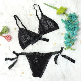 *Conjunto Sexy (OD011) - Preto - Pura audácia - Sex Shop online discreta em BH