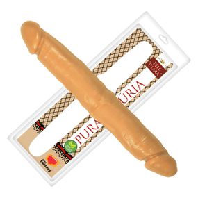 Prótese 30x14cm Realista Dupla (PA027) - Bege - Pura audácia Sex Shop discreta em BH